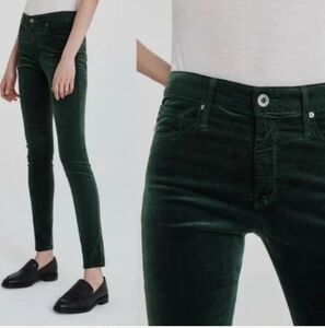 AG Adriano Goldschmied The Leggin Super Skinny velvet corduroy jeans Siz…